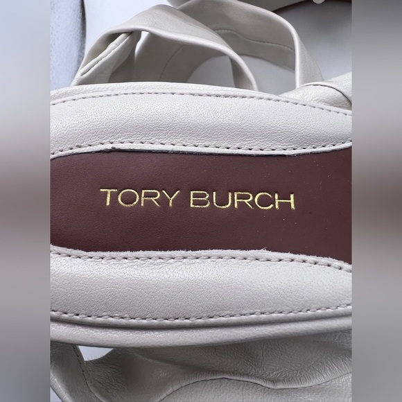 Tory Burch wedge white 9.5 - Picture 2 of 9